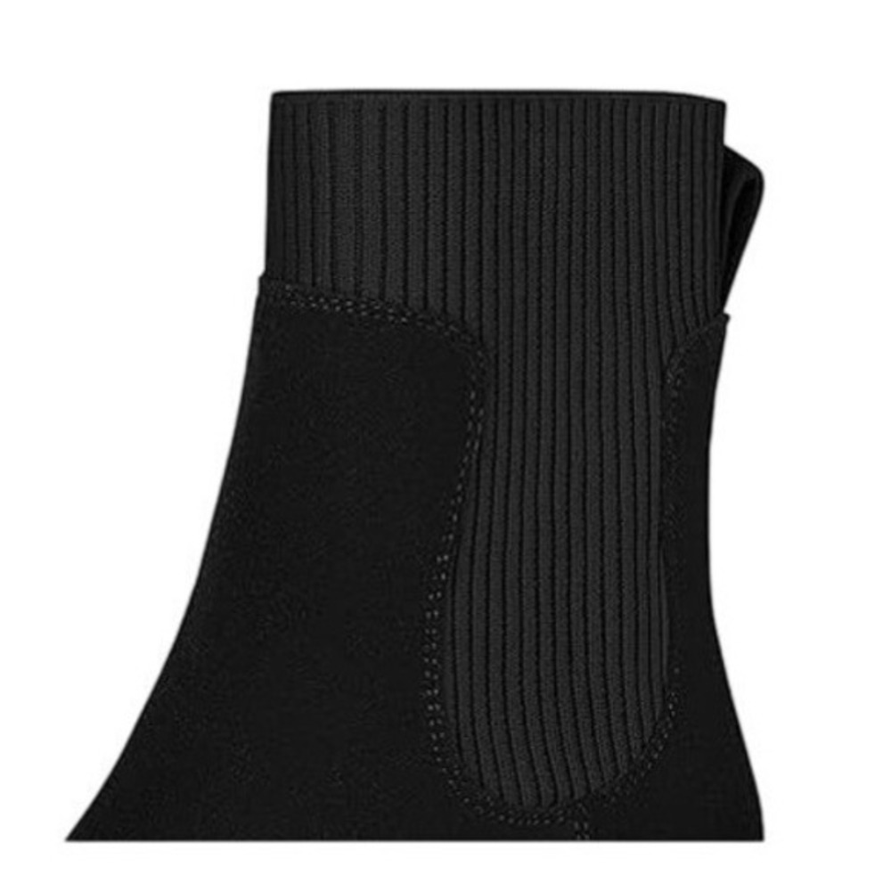 Athlefit Platform Chelsea Slip-On Ankle Boots Black Faux Leather 10 - Picture 6 of 10